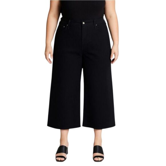 NWT J.Crew Factory Wide-leg Crop Jeans - Picture 2 of 5